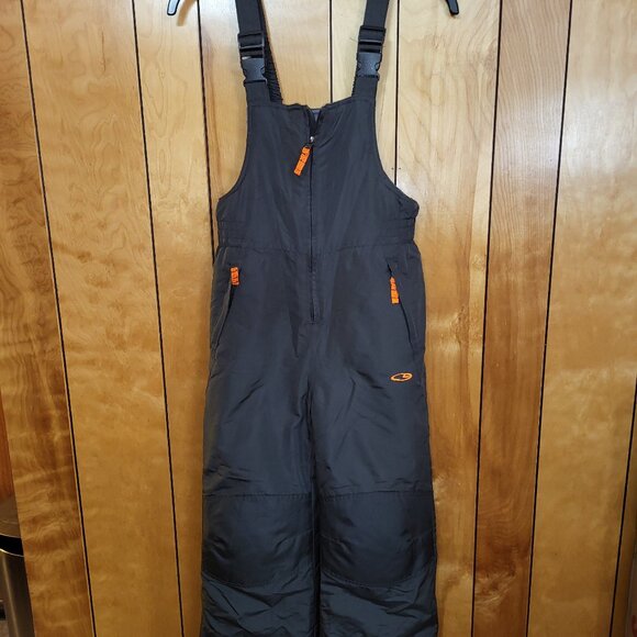 Champion Snow Bib Overalls Youth MEDIUM 8/10 Charcoal Winter Ski Snowboard A2 - Picture 1 of 10